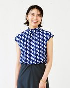 【ドゥクラッセ/DoCLASSE】のUVスラブ・ハイネックフレンチトップス ブルー・パターン|ID: prp329100004934093 ipo3291000000037032812