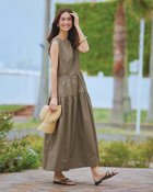 【ドゥクラッセ/DoCLASSE】のバックリボン・ティアードワンピース トープ|ID: prp329100004934095 ipo3291000000037057314