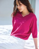 【ドゥクラッセ/DoCLASSE】のハイゲージ・ライトニット/2WAYネック 人気、トレンドファッション・服の通販 founy(ファニー) ファッション Fashion レディースファッション Fashion for Women トップス・カットソー Cut & Sew Tops ニット Knit Tops & Sweaters サマー Summer, Summer Style セーター Sweater, Knitwear エレガント 上品 Elegant thumbnail ラズベリー|ID: prp329100004934097 ipo3291000000037032834