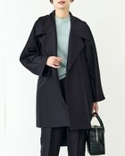 【ドゥクラッセ/DoCLASSE】の尾州エアウール・コクーンコート ネイビー|ID: prp329100004934105 ipo3291000000037246504