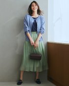 【ドゥクラッセ/DoCLASSE】の箔プリント・シフォンフレアスカート ライトグリーン|ID: prp329100004934109 ipo3291000000037032891