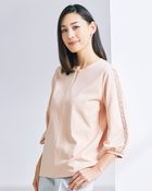 【ドゥクラッセ/DoCLASSE】のレースデザイン/パフ袖・ドゥクラッセTシャツ ライトコーラル|ID: prp329100004934113 ipo3291000000037246521
