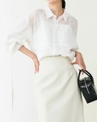 【ドゥクラッセ/DoCLASSE】のシアーコットン・シンプルシャツ ホワイト|ID: prp329100004934116 ipo3291000000037098294