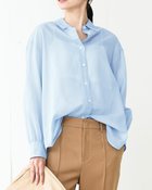 【ドゥクラッセ/DoCLASSE】のシアーコットン・シンプルシャツ ブルー|ID: prp329100004934116 ipo3291000000037098295