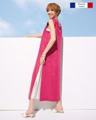 【ドゥクラッセ/DoCLASSE】のフレンチリネン・スリットロングチュニック フューシャピンク|ID: prp329100004934120 ipo3291000000037102434