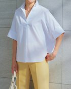 【ドゥクラッセ/DoCLASSE】のミックスコットン・スキッパーシャツ オフホワイト|ID: prp329100004934129 ipo3291000000037256912