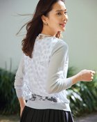 【ドゥクラッセ/DoCLASSE】のリネンブレンド・バックレースカーディガン アイスグレー|ID: prp329100004934133 ipo3291000000037032983