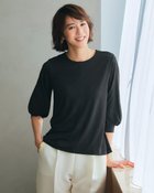 【ドゥクラッセ/DoCLASSE】のUVスラブ・パフスリーブブラウス ブラック|ID: prp329100004934135 ipo3291000000037256922