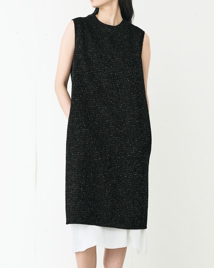 【ドゥクラッセ/DoCLASSE】のラメツイード・レイヤードワンピース インテリア・キッズ・メンズ・レディースファッション・服の通販 founy(ファニー) https://founy.com/ ファッション Fashion レディースファッション Fashion for Women ワンピース Dresses オケージョン Occasion Wear クラシック Classic, Timeless Style ツイード Twill, Twill Weave ドレス Dress, One-Piece |ID: prp329100004934146 ipo3291000000037094148