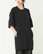 【ドゥクラッセ/DoCLASSE】のダブルカルゼ・ブラウジングチュニック ブラック|ID: prp329100004934154 ipo3291000000037057363
