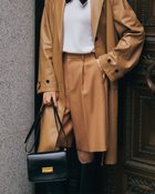 【ドゥクラッセ/DoCLASSE】のヴァージンウールMIX・ハーフパンツ キャメル|ID: prp329100004934156 ipo3291000000037033054