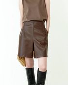 【ドゥクラッセ/DoCLASSE】のエコレザー・ショートパンツ ブラウン|ID: prp329100004934157 ipo3291000000037102463