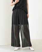 【ドゥクラッセ/DoCLASSE】のシアーコットン・ワイドパンツ ブラック|ID: prp329100004934159 ipo3291000000037102468