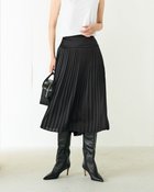 【ドゥクラッセ/DoCLASSE】のドレープクロス・プリーツスカート ブラック|ID: prp329100004934161 ipo3291000000037098327