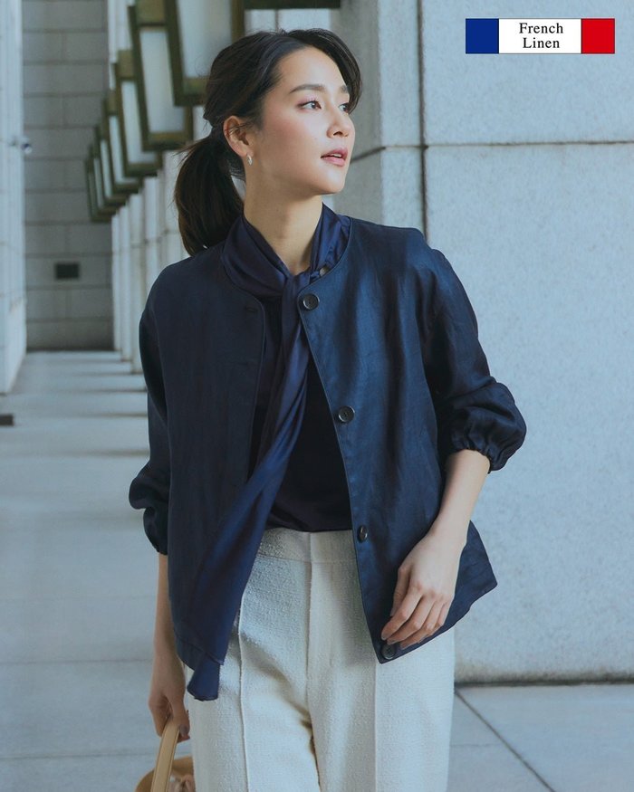 【ドゥクラッセ/DoCLASSE】のフレンチリネン・バスケット織りボタンブルゾン インテリア・キッズ・メンズ・レディースファッション・服の通販 founy(ファニー) https://founy.com/ ファッション Fashion レディースファッション Fashion for Women アウター Coat / Outerwear Collection レディースジャケット・軽アウター Jackets ブルゾンジャケット・スポーティアウター Blouson Jackets なめらか Smooth, Silky Texture ジャケット Jacket, Outerwear バスケット Basket, Basket Bag フランス France, French フレンチ French, French Style ブルゾン Blouson, Bomber Jacket リネン Linen, Linen Fabric |ID: prp329100004934169 ipo3291000000037040101