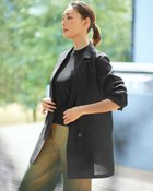 【ドゥクラッセ/DoCLASSE】のシアーラミー・ダブルジャケット ブラック|ID: prp329100004934171 ipo3291000000037098334