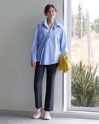 【ドゥクラッセ/DoCLASSE】のシルキーダブルクロス・テーパードパンツ 人気、トレンドファッション・服の通販 founy(ファニー) ファッション Fashion レディースファッション Fashion for Women パンツ Pants & Trousers フォルム Silhouette, Form thumbnail ネイビー|ID: prp329100004934178 ipo3291000000037033121