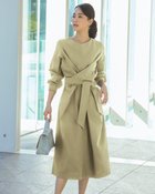 【ドゥクラッセ/DoCLASSE】のラップデザイン・ワンピース カーキベージュ|ID: prp329100004934180 ipo3291000000037256992