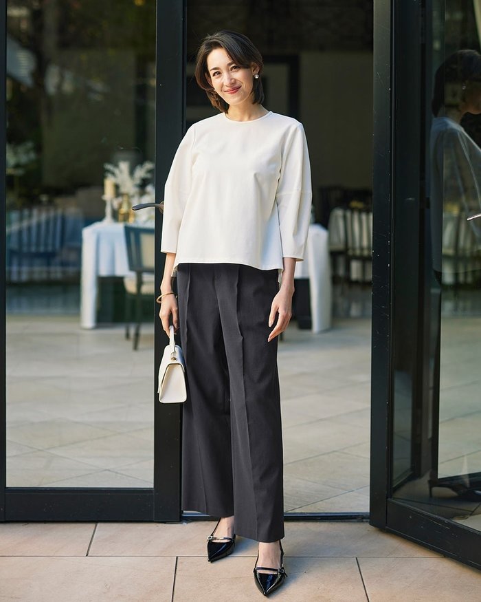 【ドゥクラッセ/DoCLASSE】の麻混ドライオックス・ワイドパンツ インテリア・キッズ・メンズ・レディースファッション・服の通販 founy(ファウニー) https://founy.com/ ファッション Fashion レディースファッション Fashion for Women パンツ Pants & Trousers オックス Oxford Fabric ストレッチ Stretch, Stretchy Fabric センター Center, Center Line ネップ Nepp, Slub Yarn リネン Linen, Linen Fabric ワイド Wide, Wide Fit エレガント 上品 Elegant 吸水 Absorbent, Quick-Dry |ID: prp329100004934181 ipo3291000000037256994