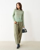 【ドゥクラッセ/DoCLASSE】のスラブコットン・カーブパンツ カーキ|ID: prp329100004934182 ipo3291000000037102499