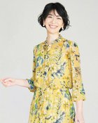 【ドゥクラッセ/DoCLASSE】のシフォンジョーゼット・花柄ブラウス イエローパターン|ID: prp329100004934188 ipo3291000000037033155