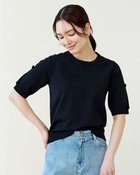 【ドゥクラッセ/DoCLASSE】のコットン混ニット・リボンパーツ半袖プルオーバー 人気、トレンドファッション・服の通販 founy(ファニー) ファッション Fashion レディースファッション Fashion for Women トップス・カットソー Cut & Sew Tops ニット Knit Tops & Sweaters カジュアルプルオーバー・ニットトップス Pullovers & Knit Tops / Casual Pullovers アンサンブル Ensemble Set カーディガン Cardigan, Knitwear シンプル Simple, Minimal セーター Sweater, Knitwear リボン Ribbon, Bow 半袖 Short Sleeve, Half Sleeve thumbnail ブラック|ID: prp329100004934191 ipo3291000000037033163