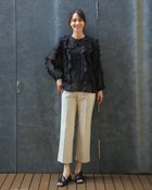 【ドゥクラッセ/DoCLASSE】の二重織コットンストレッチ・脚長ブーツカット ライトベージュ|ID: prp329100004934203 ipo3291000000037033212