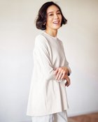 【ドゥクラッセ/DoCLASSE】のスマートクルー・フレア/8分袖・ドゥクラッセTシャツ オフホワイト|ID: prp329100004934205 ipo3291000000037094163