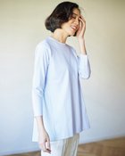 【ドゥクラッセ/DoCLASSE】のスマートクルー・フレア/8分袖・ドゥクラッセTシャツ ペールブルー|ID: prp329100004934205 ipo3291000000037094164