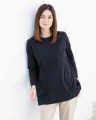 【ドゥクラッセ/DoCLASSE】のスマートクルー・フレア/8分袖・ドゥクラッセTシャツ ミッドナイトブルー|ID: prp329100004934205 ipo3291000000037094166