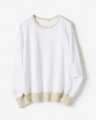 【ドゥクラッセ/DoCLASSE】のラメ切替え・コットン混プルオーバー ホワイト|ID: prp329100004934210 ipo3291000000037033242