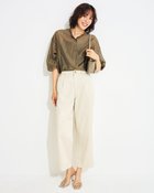 【ドゥクラッセ/DoCLASSE】のスラブコットン・ストレートパンツ エクルー|ID: prp329100004934212 ipo3291000000037102529