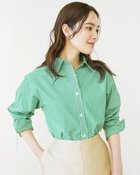 【ドゥクラッセ/DoCLASSE】のプレイフルストライプ・コットンシャツ グリーン|ID: prp329100004934218 ipo3291000000037057387