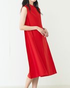 【ドゥクラッセ/DoCLASSE】の二重織り・構築ワンピース レッド|ID: prp329100004934225 ipo3291000000037102540