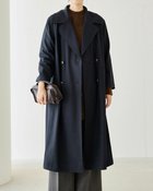 【ドゥクラッセ/DoCLASSE】のハイツイストツイル・トレンチコート ネイビー|ID: prp329100004934229 ipo3291000000037033320