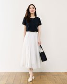 【ドゥクラッセ/DoCLASSE】のシルクコットン・フレアスカート ホワイト|ID: prp329100004934233 ipo3291000000037033330