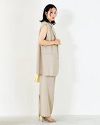 【ドゥクラッセ/DoCLASSE】のヴィスコースツイル・タックワイドパンツ 人気、トレンドファッション・服の通販 founy(ファニー) ファッション Fashion レディースファッション Fashion for Women パンツ Pants & Trousers セットアップ Set-Up, Coordinated Outfit ワイド Wide, Wide Fit thumbnail ベージュ|ID: prp329100004934236 ipo3291000000037033338