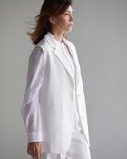 【ドゥクラッセ/DoCLASSE】のヴィスコースツイル・テーラードジレ ホワイト|ID: prp329100004934237 ipo3291000000037033342