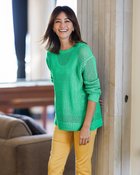 【ドゥクラッセ/DoCLASSE】の和紙ブレンド・メッシュ編みプルオーバー 人気、トレンドファッション・服の通販 founy(ファニー) ファッション Fashion レディースファッション Fashion for Women トップス・カットソー Cut & Sew Tops ニット Knit Tops & Sweaters カジュアルプルオーバー・ニットトップス Pullovers & Knit Tops / Casual Pullovers インナー Innerwear セーター Sweater, Knitwear メッシュ Mesh, Net Fabric ロング Long, Long-Length thumbnail グリーン|ID: prp329100004934239 ipo3291000000037033347