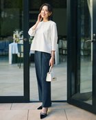 【ドゥクラッセ/DoCLASSE】の二重織コットンボイル・ランタンスリーブブラウス オフホワイト|ID: prp329100004934240 ipo3291000000037098371