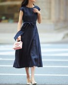 【ドゥクラッセ/DoCLASSE】の極リネン・フレアワンピース ミッドナイトブルー|ID: prp329100004934245 ipo3291000000037057396