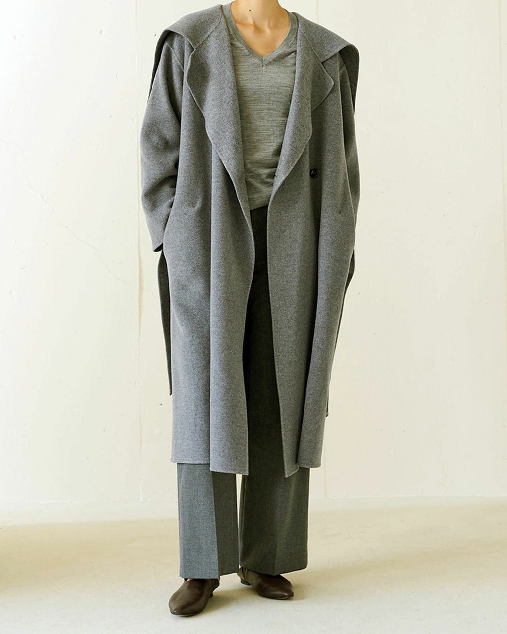 【ドゥクラッセ/DoCLASSE】のイタリアンダブルフェイス・ストールコート 人気、トレンドファッション・服の通販 founy(ファニー) 　ファッション　Fashion　レディースファッション　Fashion for Women　アウター　Coat / Outerwear Collection　コート・ロングコート・ピーコート　Long Coats, Peacoats & More　イタリア　Italy　ストール　Stole, Wrap　ダブル　Double, Double-Breasted　ビッグ　Big, Oversized　フェイス　Face, Facial Design　ロング　Long, Long-Length　冬　Winter / This Winter　 other-1|ID: prp329100004934249 ipo3291000000037033379