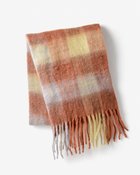 【ドゥクラッセ/DoCLASSE】のグラデチェック・フラッフィーストール オレンジパターン|ID: prp329100004934257 ipo3291000000037033405