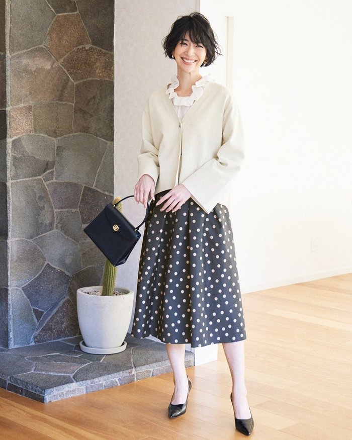 【ドゥクラッセ/DoCLASSE】のジャカードドット・タックフレアスカート インテリア・キッズ・メンズ・レディースファッション・服の通販 founy(ファニー) https://founy.com/ ファッション Fashion レディースファッション Fashion for Women スカート Skirts Aライン・フレアスカート A-Line & Flared Skirts |ID: prp329100004934260 ipo3291000000037033414