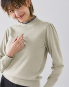 【ドゥクラッセ/DoCLASSE】のシフォン衿・総針編みハイネック 人気、トレンドファッション・服の通販 founy(ファニー) ファッション Fashion レディースファッション Fashion for Women トップス・カットソー Cut & Sew Tops ニット Knit Tops & Sweaters なめらか Smooth, Silky Texture シフォン Chiffon, Lightweight Fabric シンプル Simple, Minimal セーター Sweater, Knitwear ハイネック High Neck, Mock Neck プリーツ Pleats, Pleated thumbnail アイスグレー|ID: prp329100004934262 ipo3291000000037033421