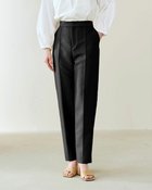 【ドゥクラッセ/DoCLASSE】のシルクウールツイル・テーパードパンツ 人気、トレンドファッション・服の通販 founy(ファニー) ファッション Fashion レディースファッション Fashion for Women パンツ Pants & Trousers カッティング Cutting Detail シルク Silk, 100% Silk セットアップ Set-Up, Coordinated Outfit チュニック Tunic, Long Top フォルム Silhouette, Form ミックス Mix, Mixed Style ビジネス 仕事 通勤 Business / Work / Commuting thumbnail ブラック|ID: prp329100004934263 ipo3291000000037033425