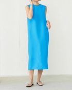 【ドゥクラッセ/DoCLASSE】のドライタッチツイル・ストレートワンピース ブルー|ID: prp329100004934269 ipo3291000000037033442