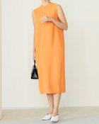 【ドゥクラッセ/DoCLASSE】のドライタッチツイル・ストレートワンピース オレンジ|ID: prp329100004934269 ipo3291000000037033443