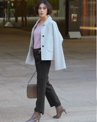 【ドゥクラッセ/DoCLASSE】のウールタッチニードル・裾段差テーパード ブラック|ID: prp329100004934272 ipo3291000000037093369