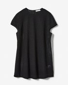 【ドゥクラッセ/DoCLASSE】のコットンピケ・レースブラウス ブラック|ID: prp329100004934276 ipo3291000000037033468